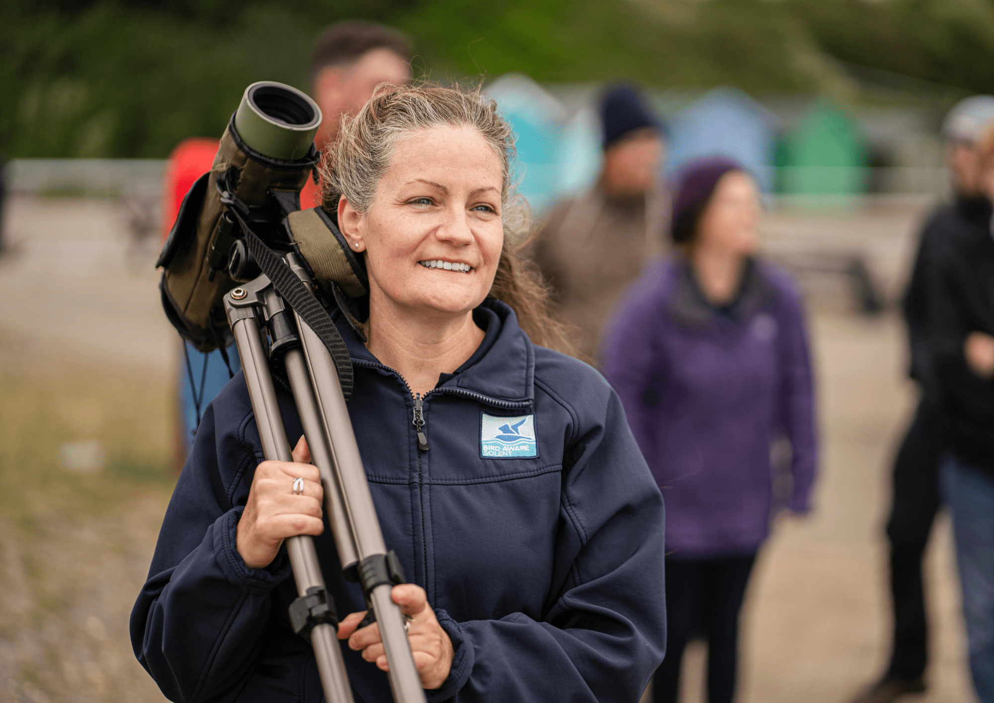 Bird Aware Ranger leading a walk